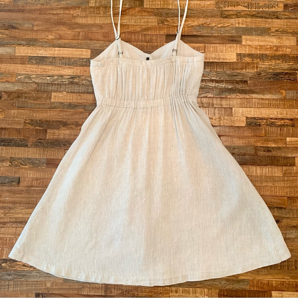 Urban Outfitters COPE Linen Blend Dress in a Natural Color sz XS - Picture 7 of 13